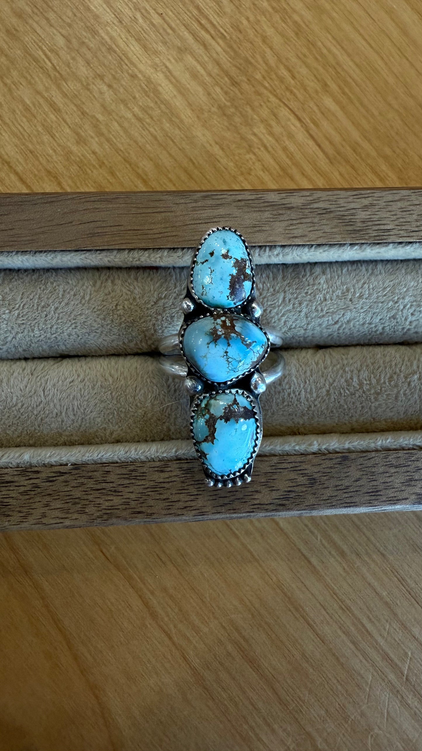 3 stone stacked Golden Hills Turquoise