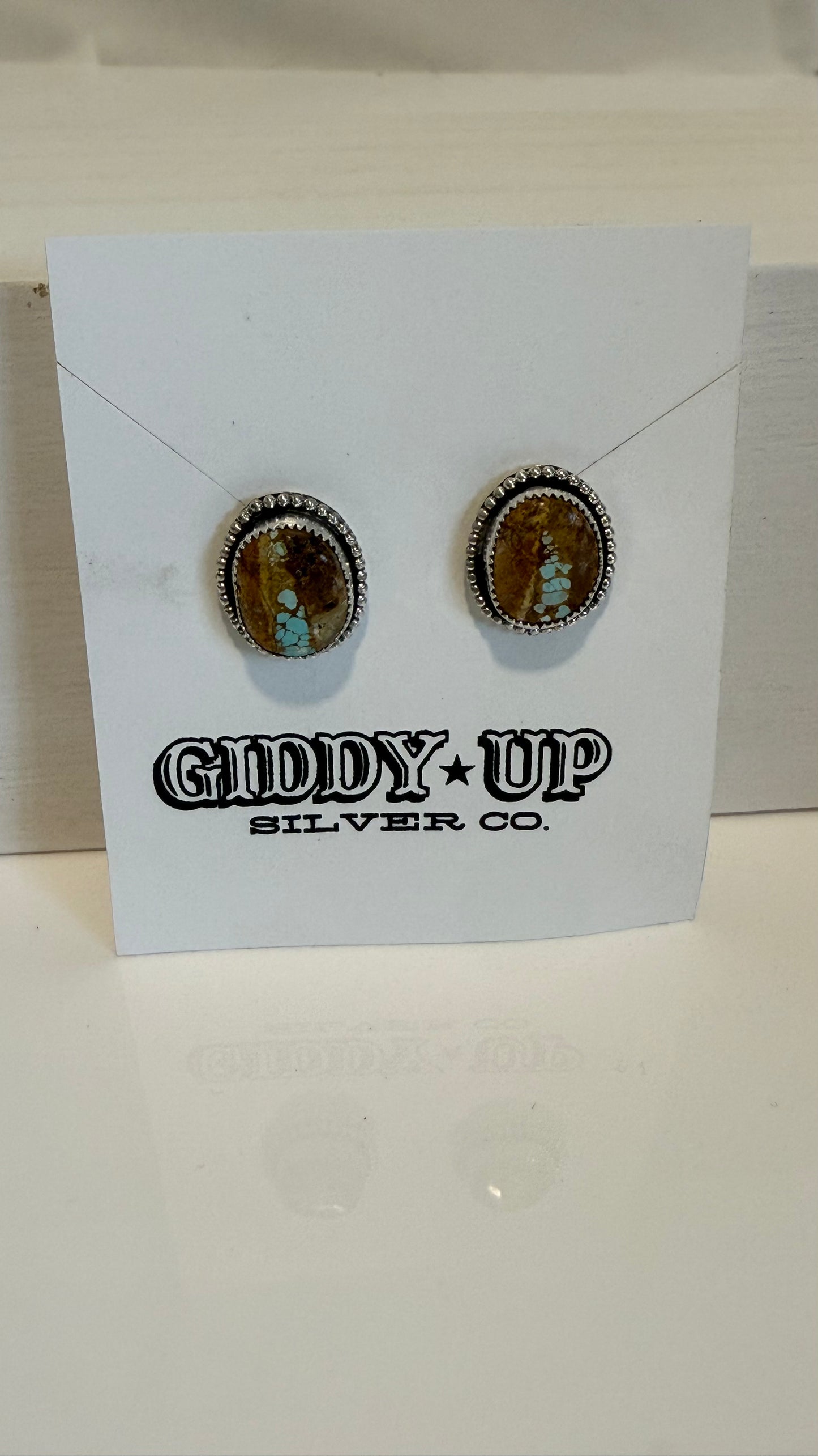 Royston Ribbon Turquoise studs