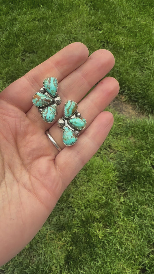 Sonoran gold cluster earrings